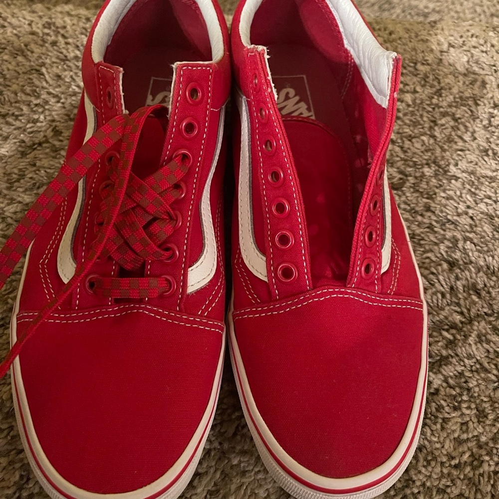 VANS WARD LO RED SNEAKER - MEN'S/WONENS